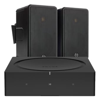 Sonos AMP + 2 x Monitor Audio Climate 50 outdoor speakers (Black)