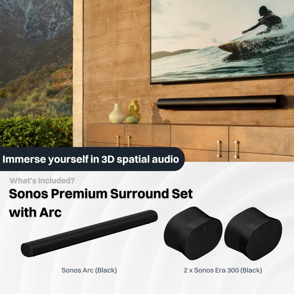 Sonos Arc x Sonos Era 300 Speaker Bundle Smart Home Sounds
