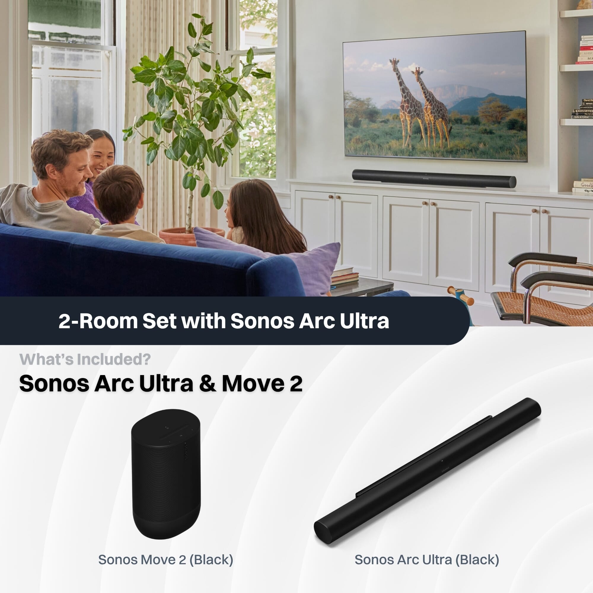 Living Room Sonos Arc Package Sonos Arc Premium Smart Soundbar For