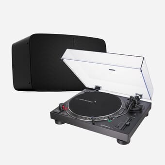 Audio-Technica AT-LP120XUSB (Black) + Sonos Five Turntable Bundle