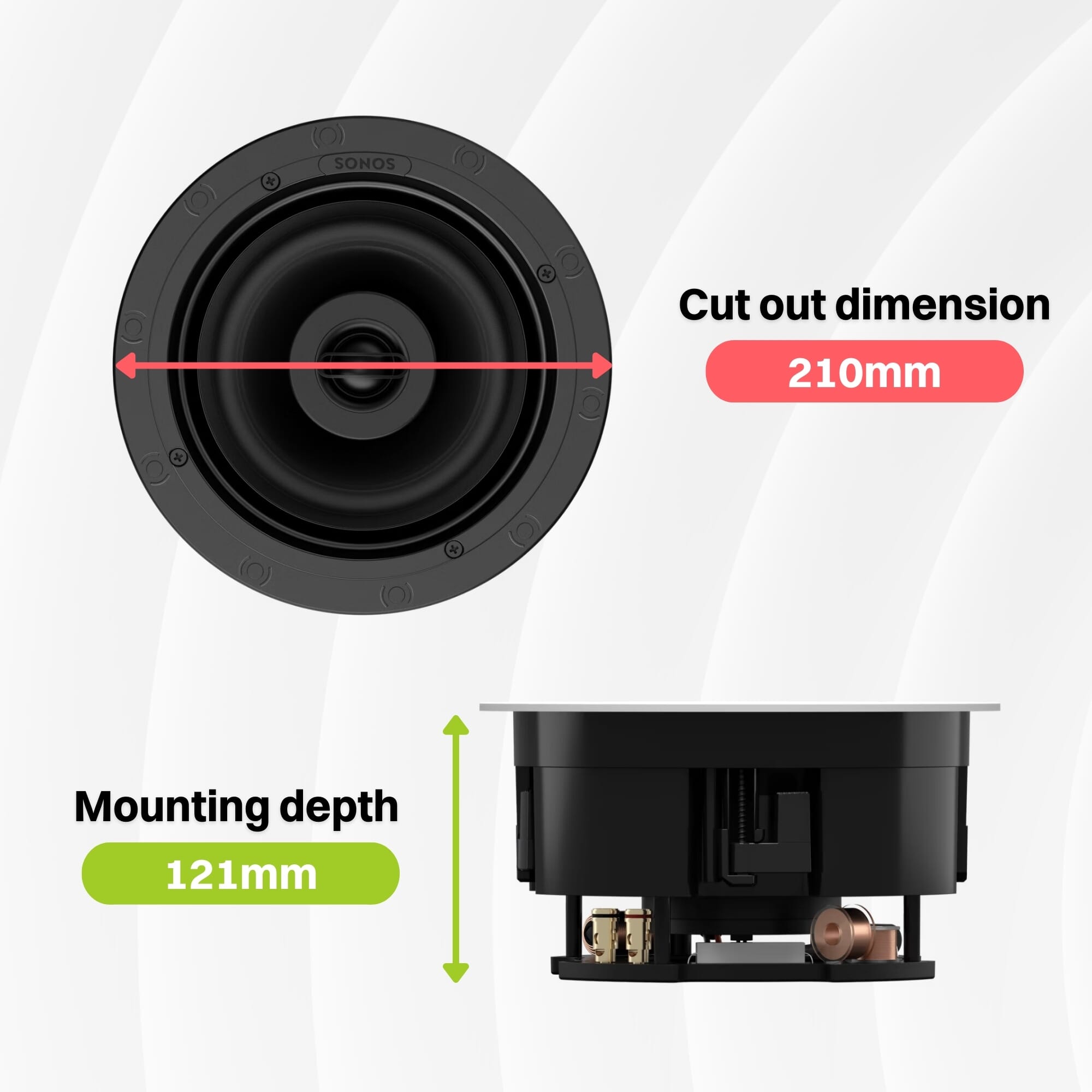 Sonos Amp + 4 x Sonos In-Ceiling Speakers (2 x Pair)