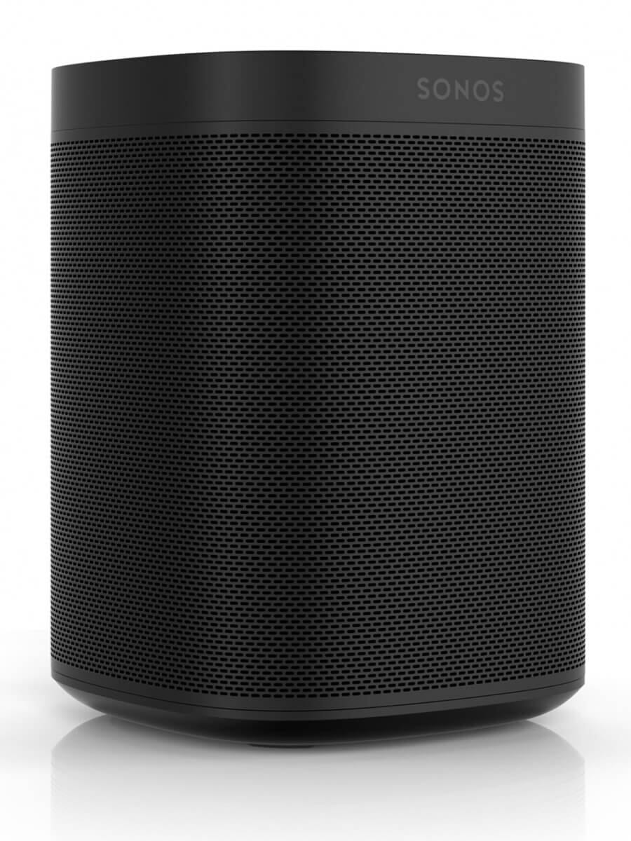 sonos one 2nd generation smart speaker black