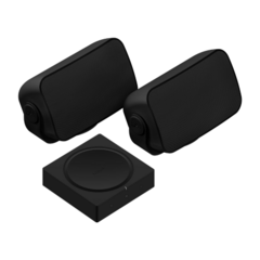 Sonos Amp & Sonos Outdoor Speakers (Black)
