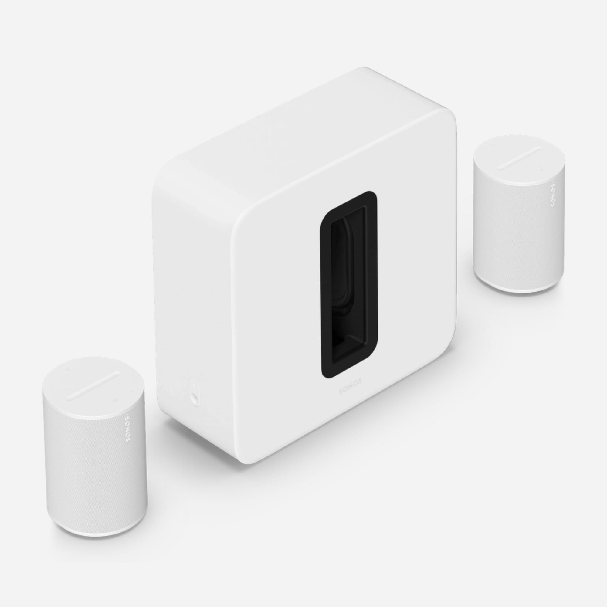 Buy Sonos Sub 4 + 2 x Era 100 (White) | Free 6 Year Warranty