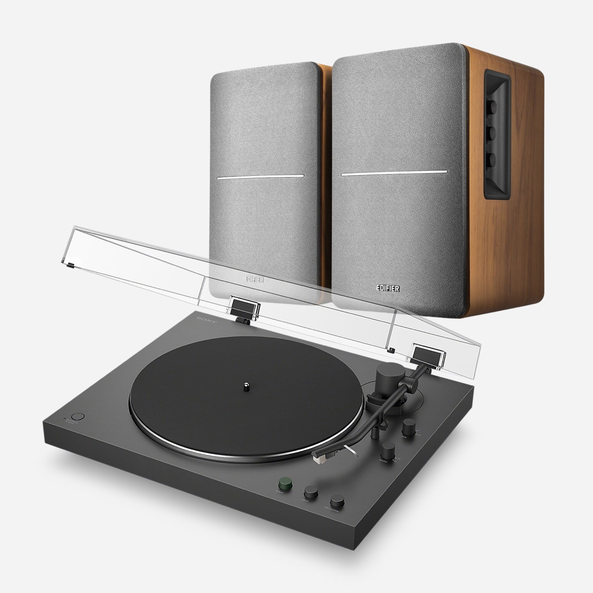 Sony PS-LX3BT & Edifier R1280DB | Turntable & Speaker Bundle