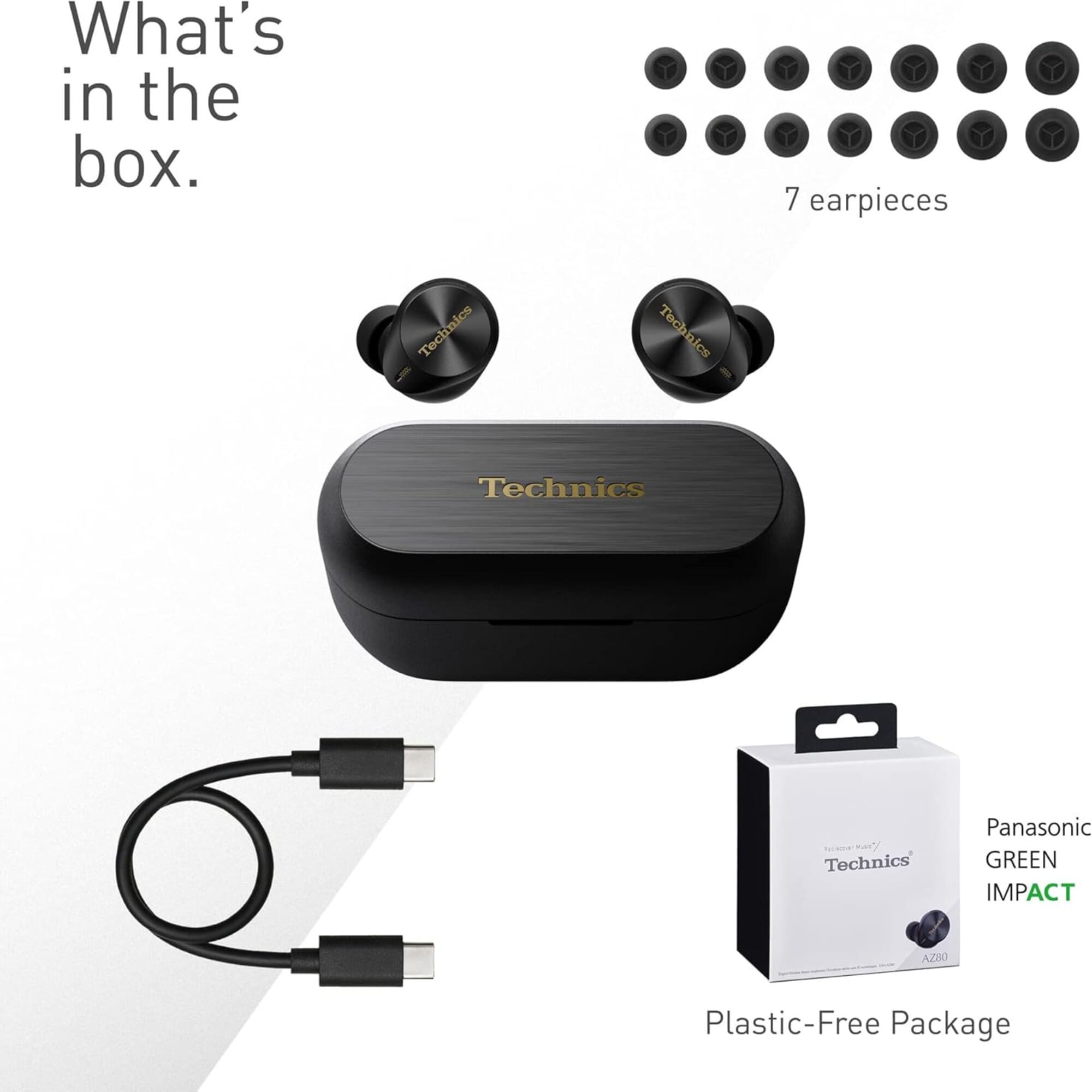 Technics EAH-AZ80 True Wireless Noise Cancelling Earbuds Technics EAH-AZ80 True Wireless Noise Cancelling Earbuds