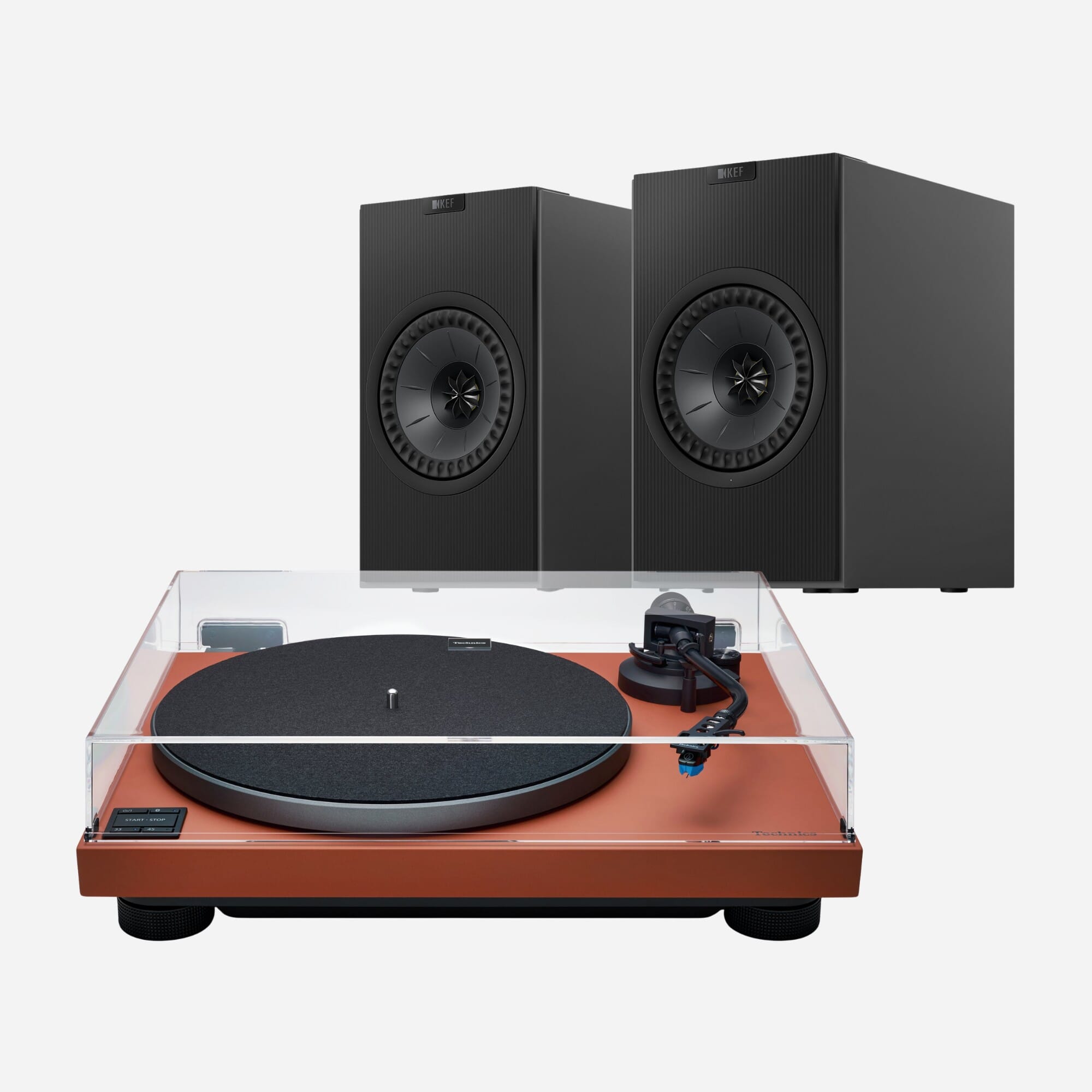 Technics SL-40CBT (Terracotta Brown) & KEF Coda W
