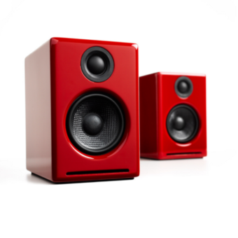 Audioengine A2+ Wireless Powered Speakers (Red)