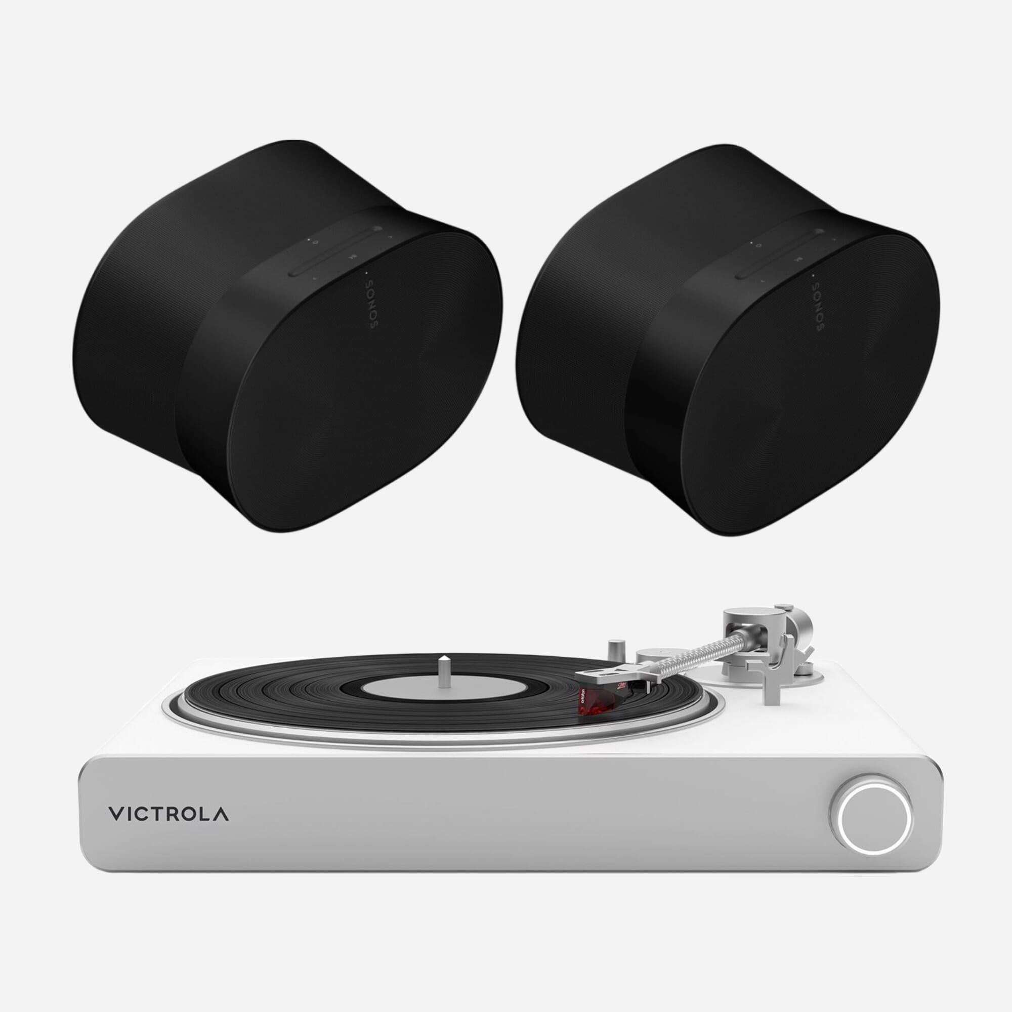 Victrola Stream Pearl & 2 x Sonos Era 300