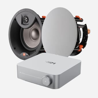 WiiM Amp (Silver) + 2 x JBL Studio 2 8IC In-Ceiling Speakers