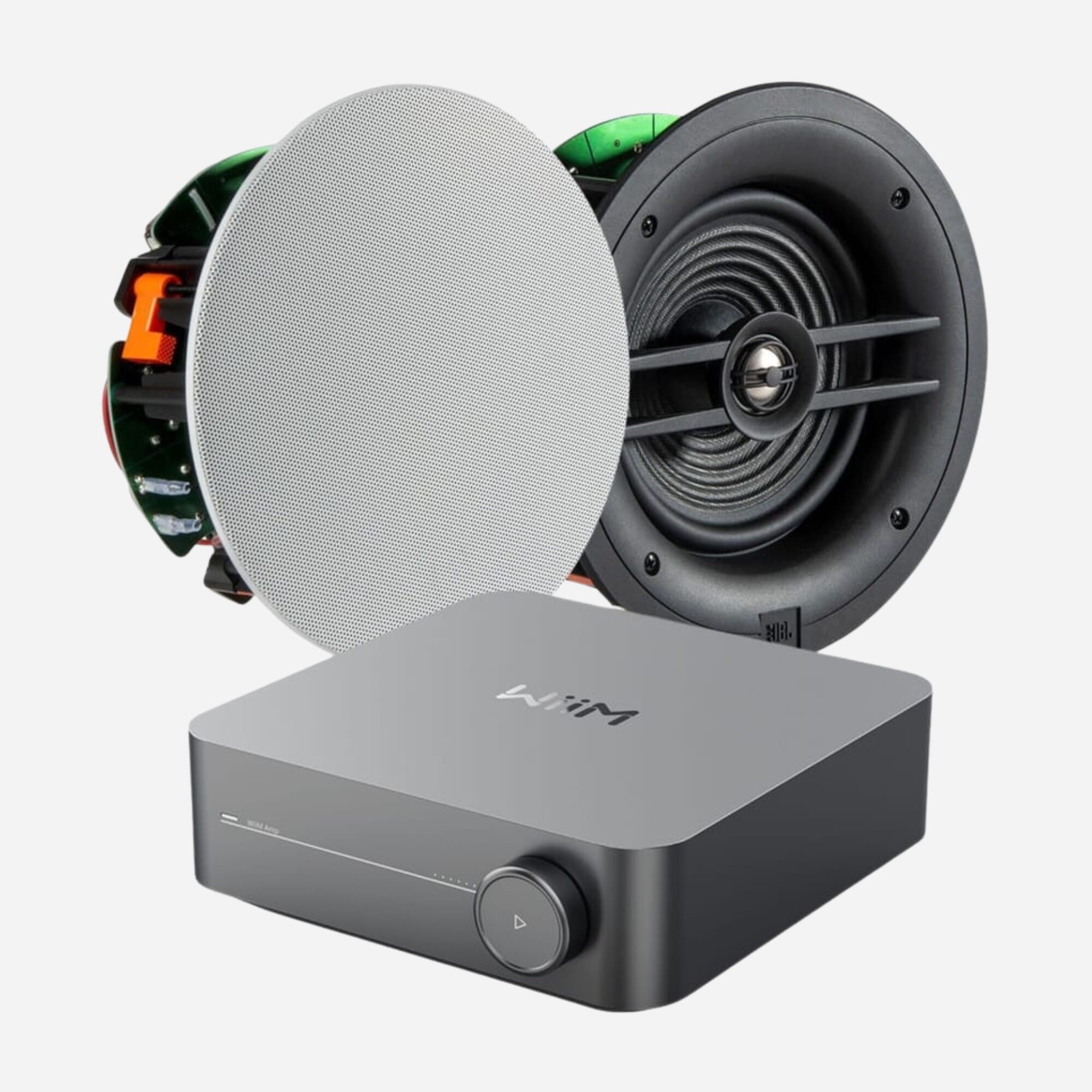 WiiM Amp 2x JBL Stage 260C Ceiling Speaker Bundle Smart Home