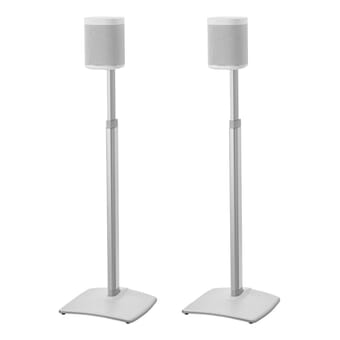 Sanus Adjustable Floor Stand for Sonos One, PLAY 1 Pair (White)