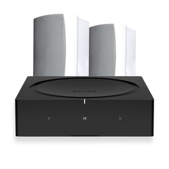 Sonos AMP + 2 x KEF Ventura 4 outdoor speakers (White)