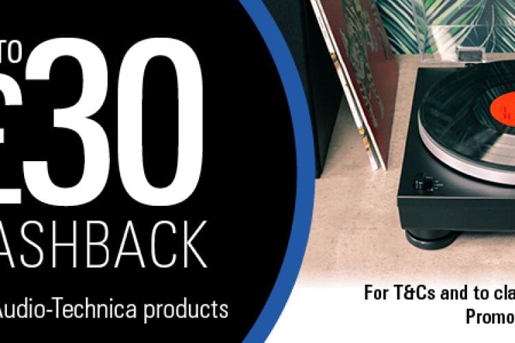 Audio-Technica Promotion: Up to £30 Cashback on Selected Turntables & Headphones