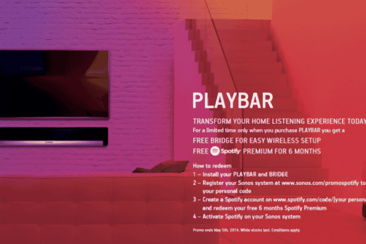 SONOS PLAYBAR PROMOTION!