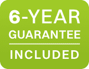 6 Year Guarantee included FREE!
