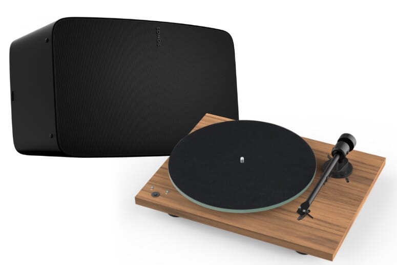 Sonos Five And Pro Ject T1 Phono Sb Turntable Bundle Walnut Free Next