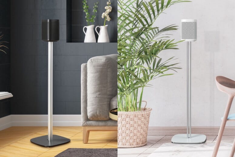 Mountson Premium Floor Stand for Sonos One, One SL & Play1 (Pair) Free Next Day Delivery