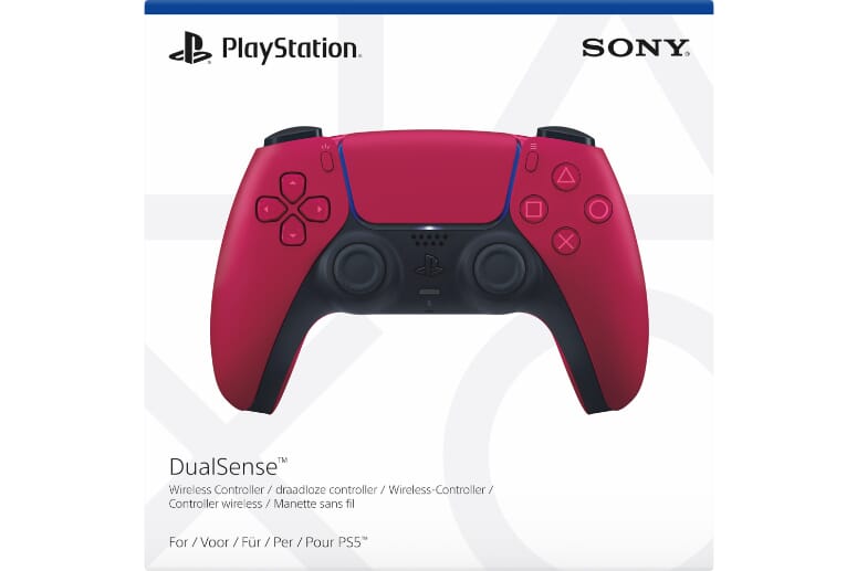 PS5 Dualsense Wireless Controller - Cosmic Red | Smart Home Sounds