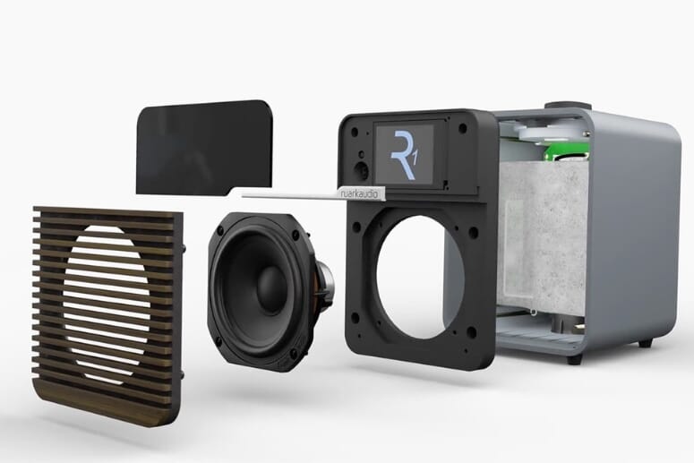 Radio Smart R1S - Wi-Fi, Bluetooth 5.2, FM RDS, DAB+, Spotify Connect, écran OLED, Réveil, Design Compact - 5