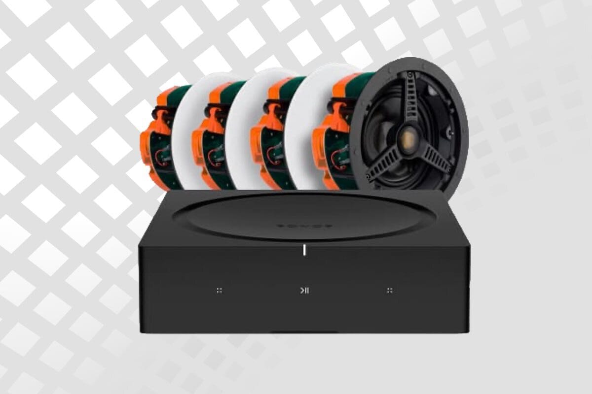 Sonos Amp & 4 x Monitor Audio C165 InCeiling Speakers Smart Home Sounds