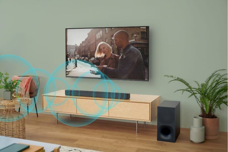 Sony HTSD40 Bluetooth Soundbar & Subwoofer Smart Home Sounds