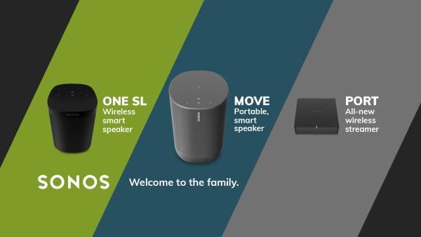 Sonos Release 3 New Products for 2019 (including a Bluetooth speaker)