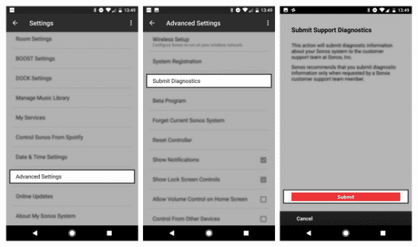 How to Fix any Sonos Technical Issue by Submitting Diagnostics