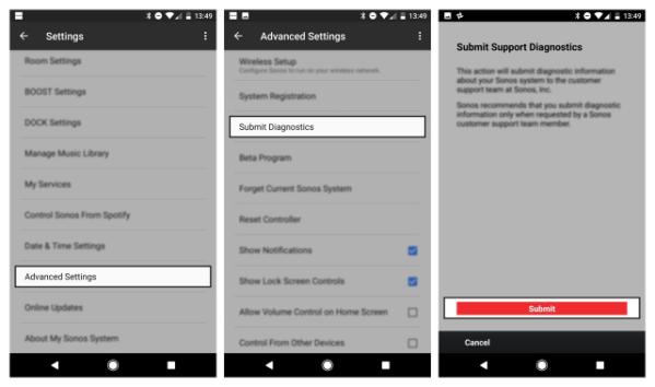 How to Fix any Sonos Technical Issue by Submitting Diagnostics