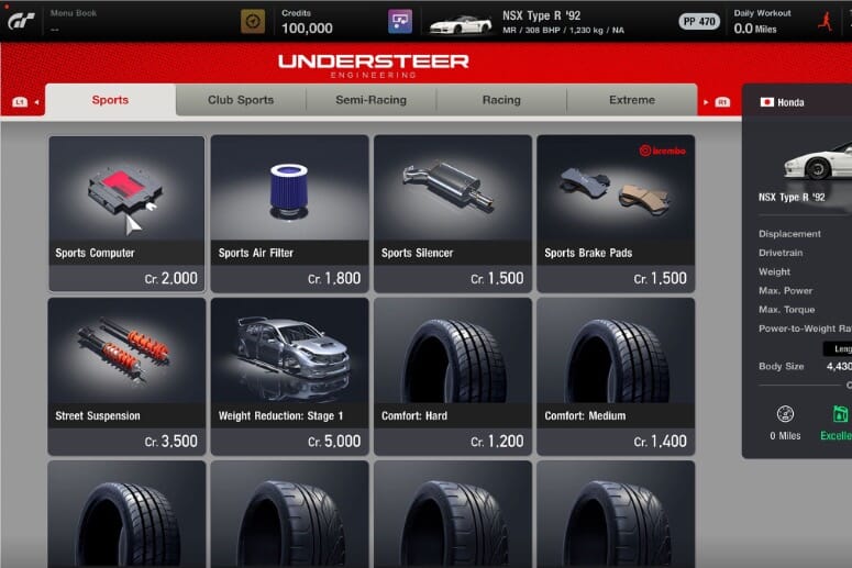 A wide selection of vehicles