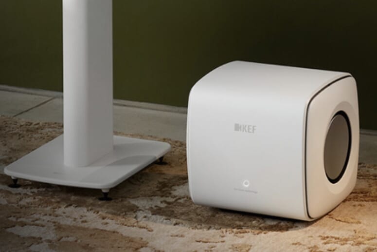 The small yet mighty KEF KC62 Active Subwoofer