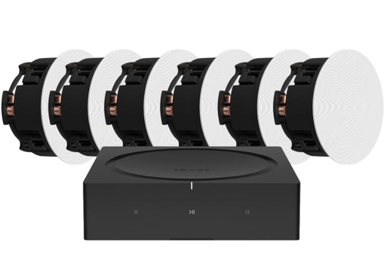 Sonos Amp and 6x Sonos In-Ceiling Speaker Bundle