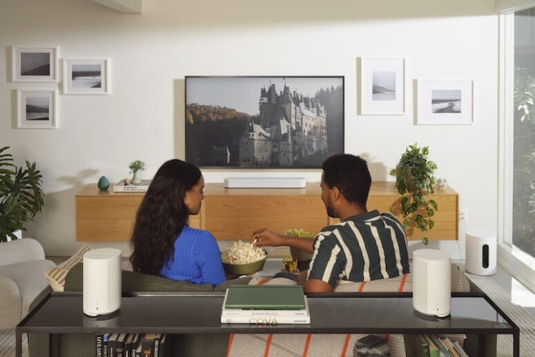  Sonos Beam (Gen 2), Sub (Gen 3) & 2x Sonos Era 100 Surround Sound Bundle