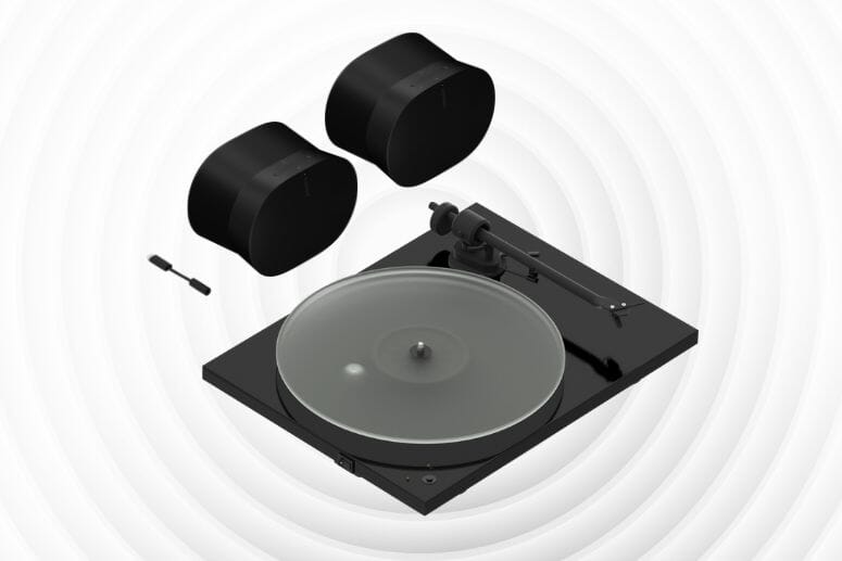 2x Sonos Era 300 + Pro-Ject T1 Phono SB + Sonos Era Line-In Adapter