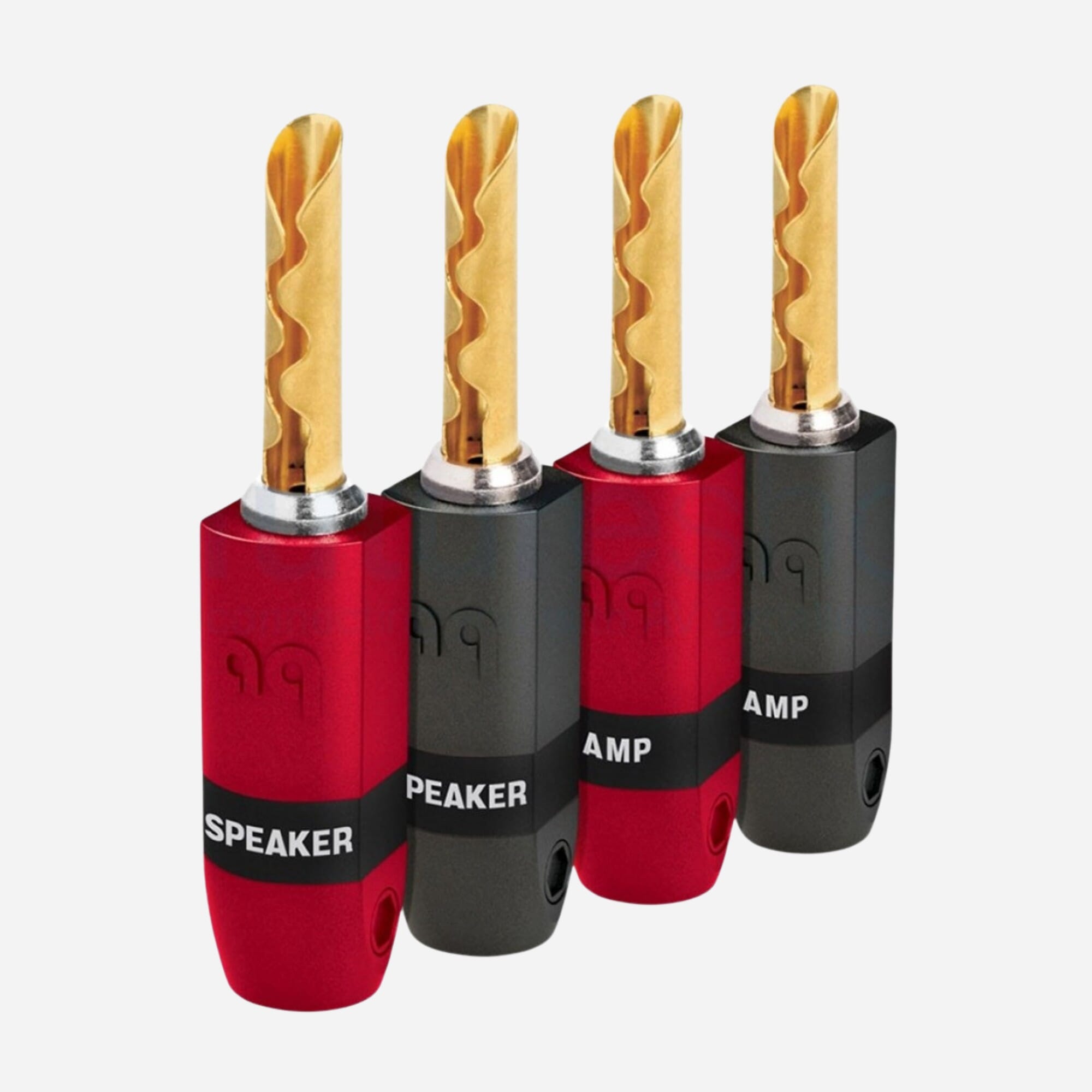 AudioQuest SureGrip 300 BFA/Banana Gold Plated Plugs  (Pack of 4)