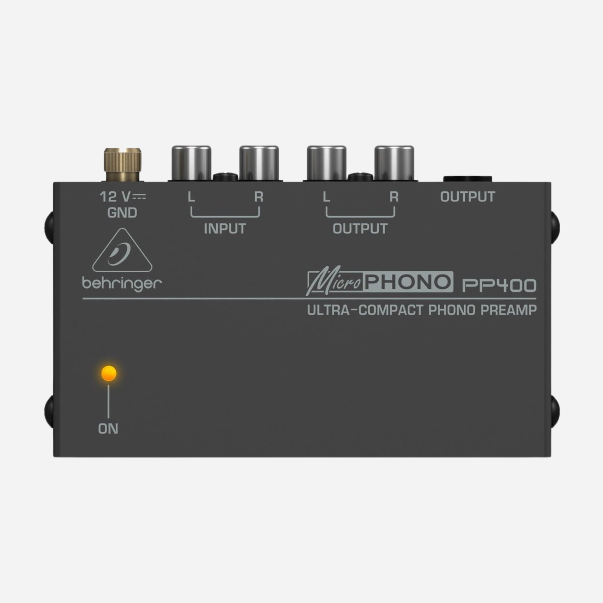 Behringer PP400 Phono Preamp cable bundle