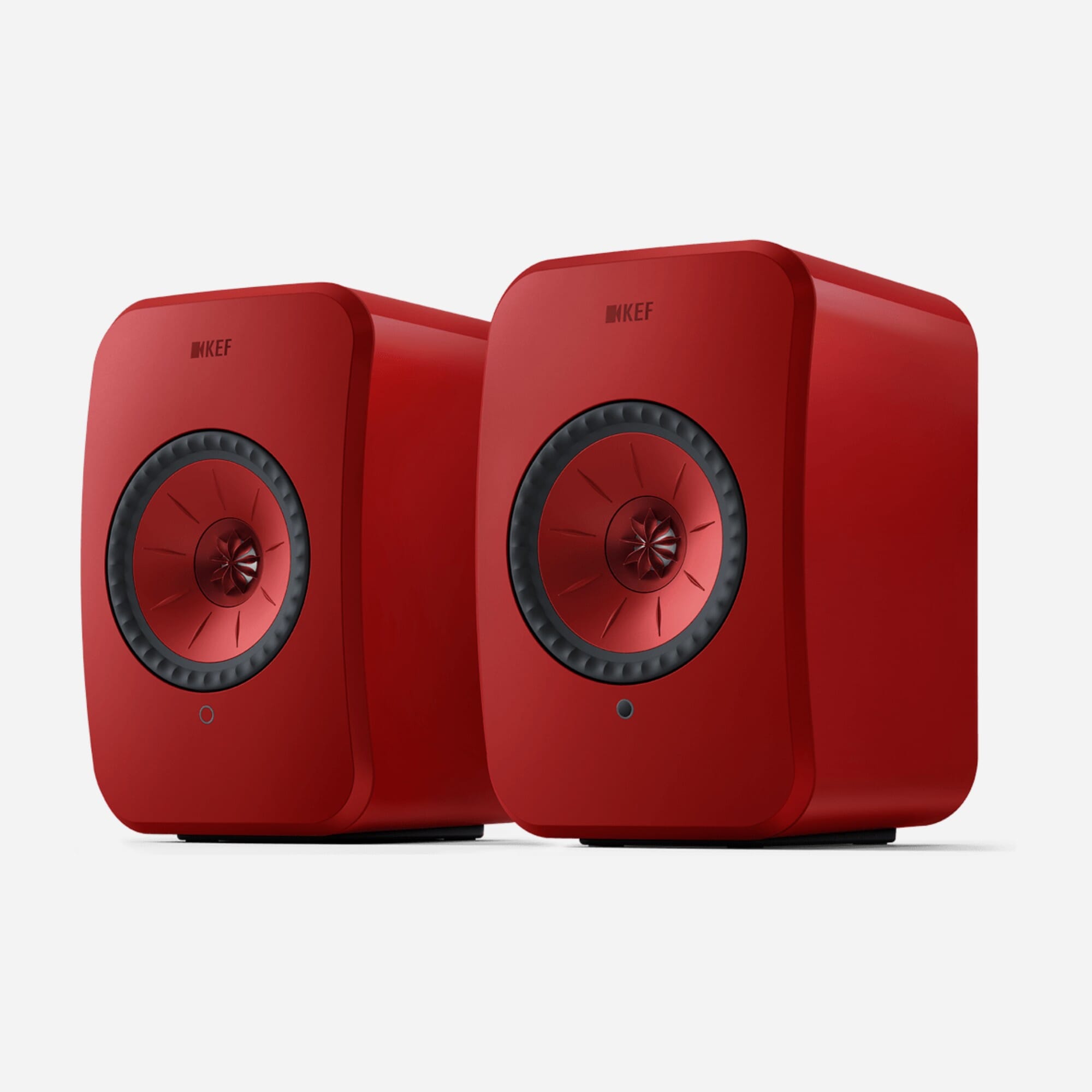 KEF LSX II Active Bookshelf Speaker (Lava Red)