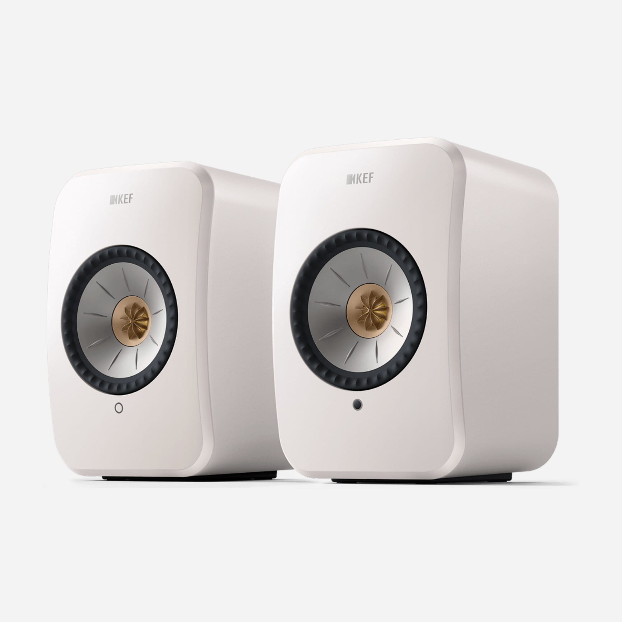 KEF LSX II Active Bookshelf Speaker (Mineral White)