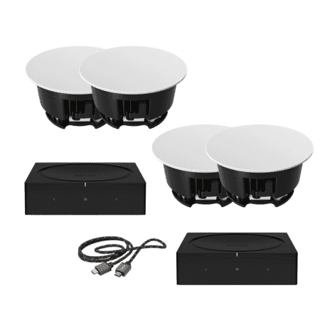 Sonos 4.0 In-ceiling speaker surround sound TV bundle
