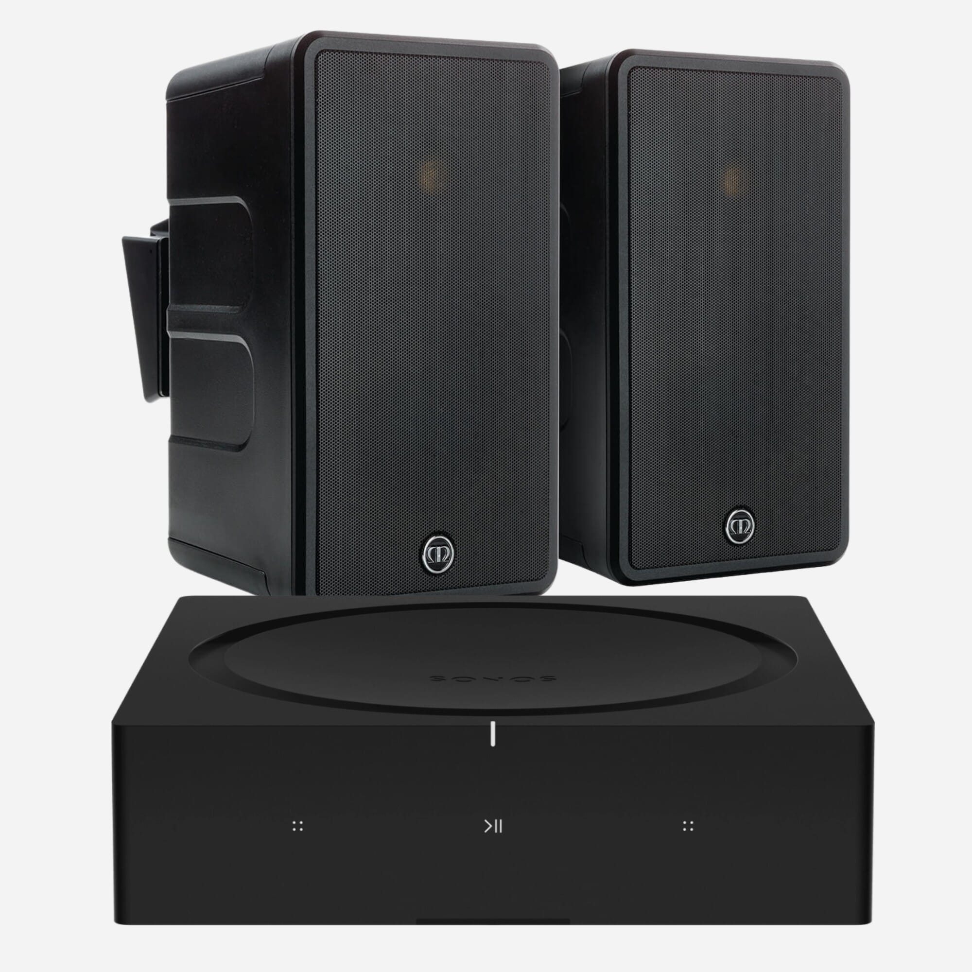 Sonos AMP + 2 x Monitor Audio Climate 50 outdoor speakers