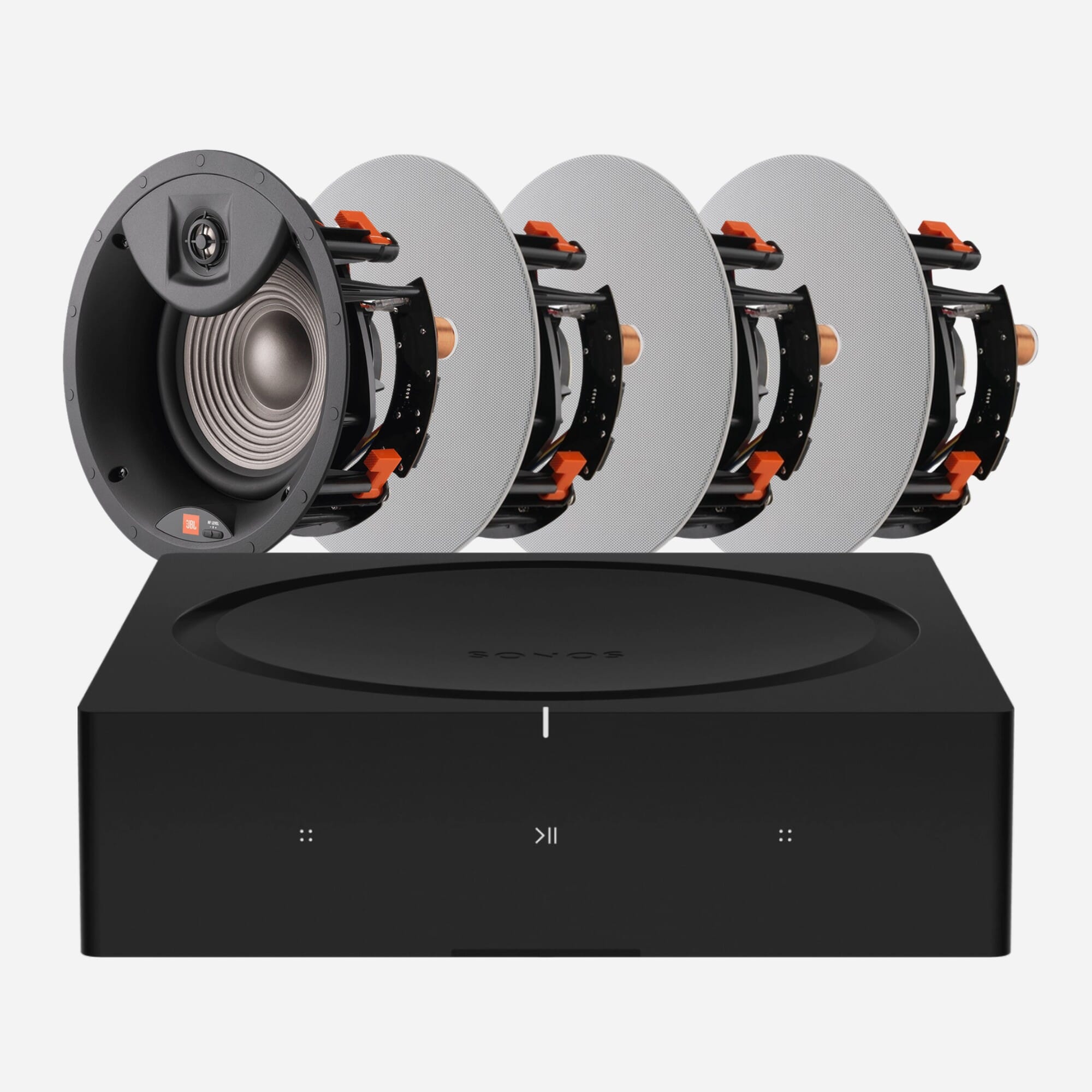 Sonos Amp + 4 x JBL Studio 2 8IC In-Ceiling Speakers