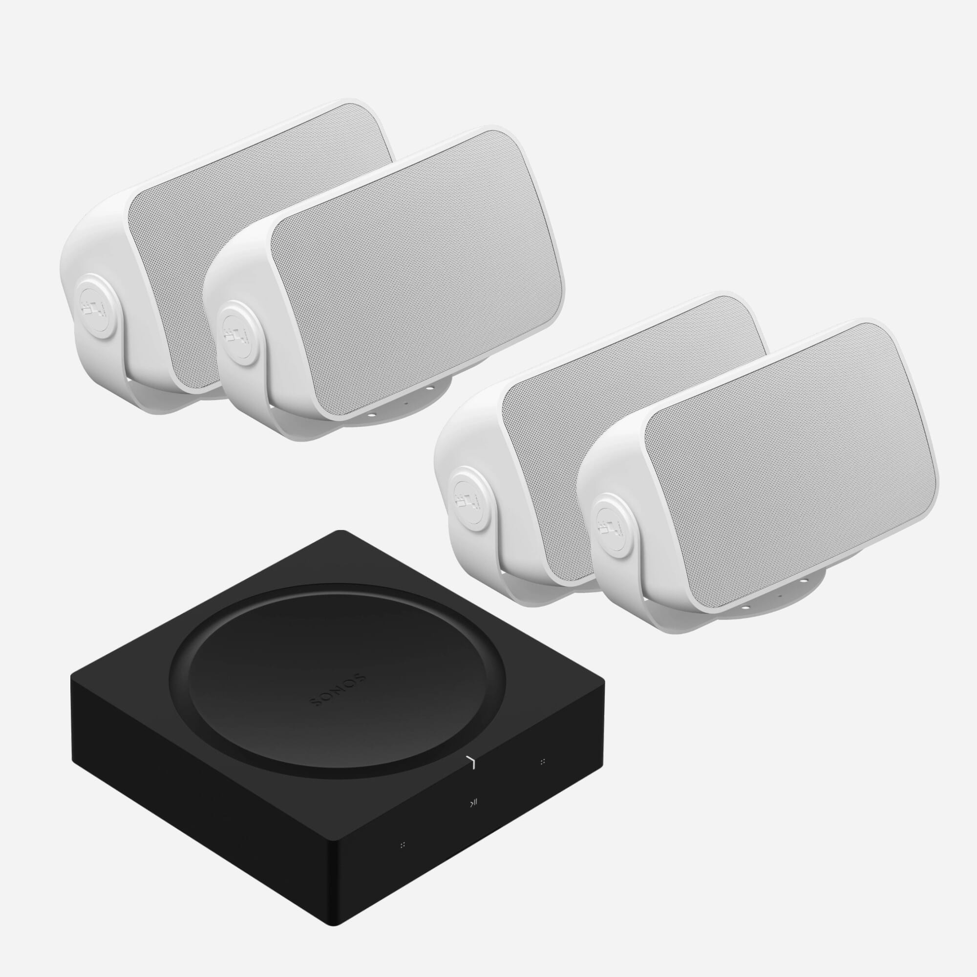 Sonos Amp + 4 x Sonos Outdoor Speakers (White)
