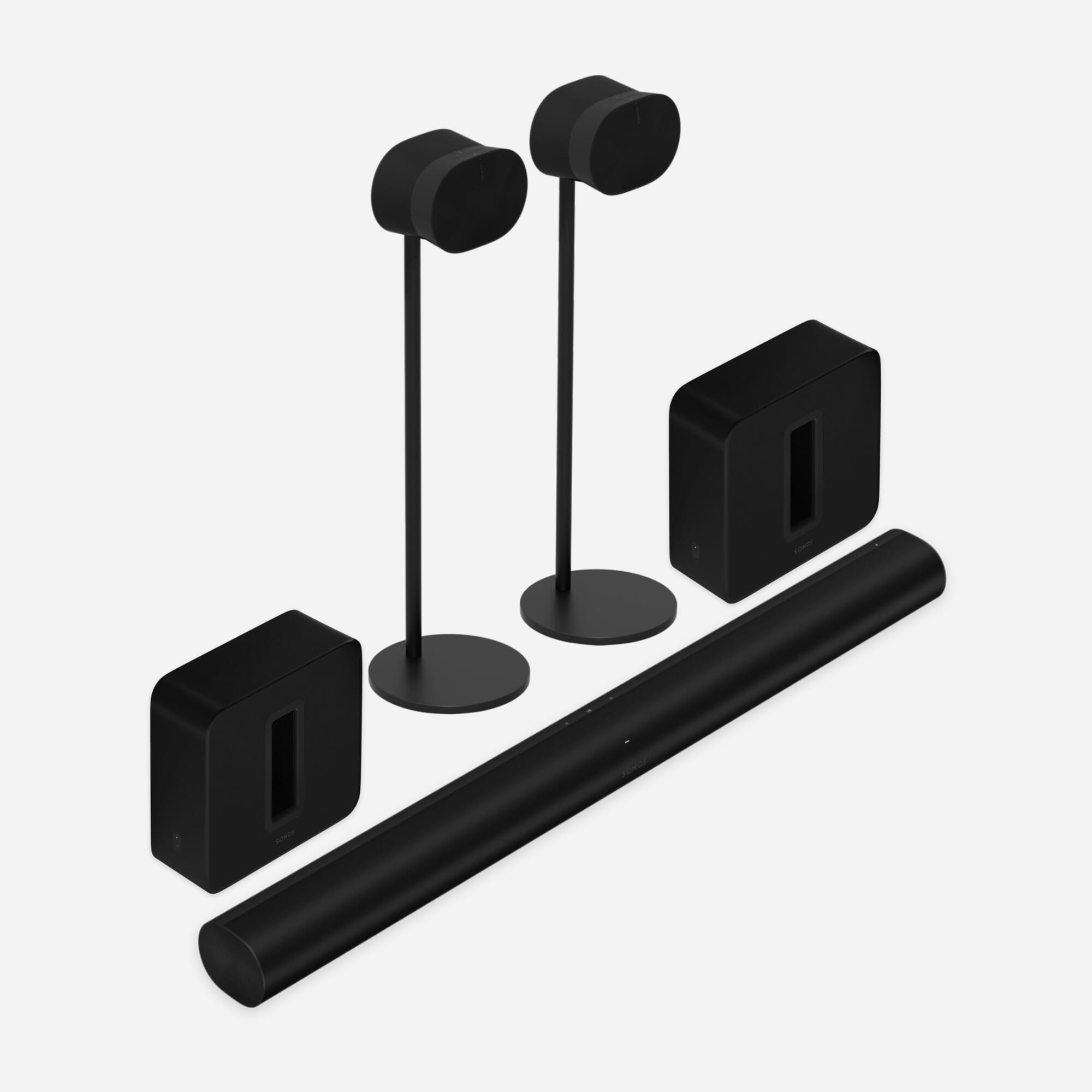 Sonos Arc + 2 x SUB G3 + 2 x Sonos ERA 300 + Sonos Floor Stands