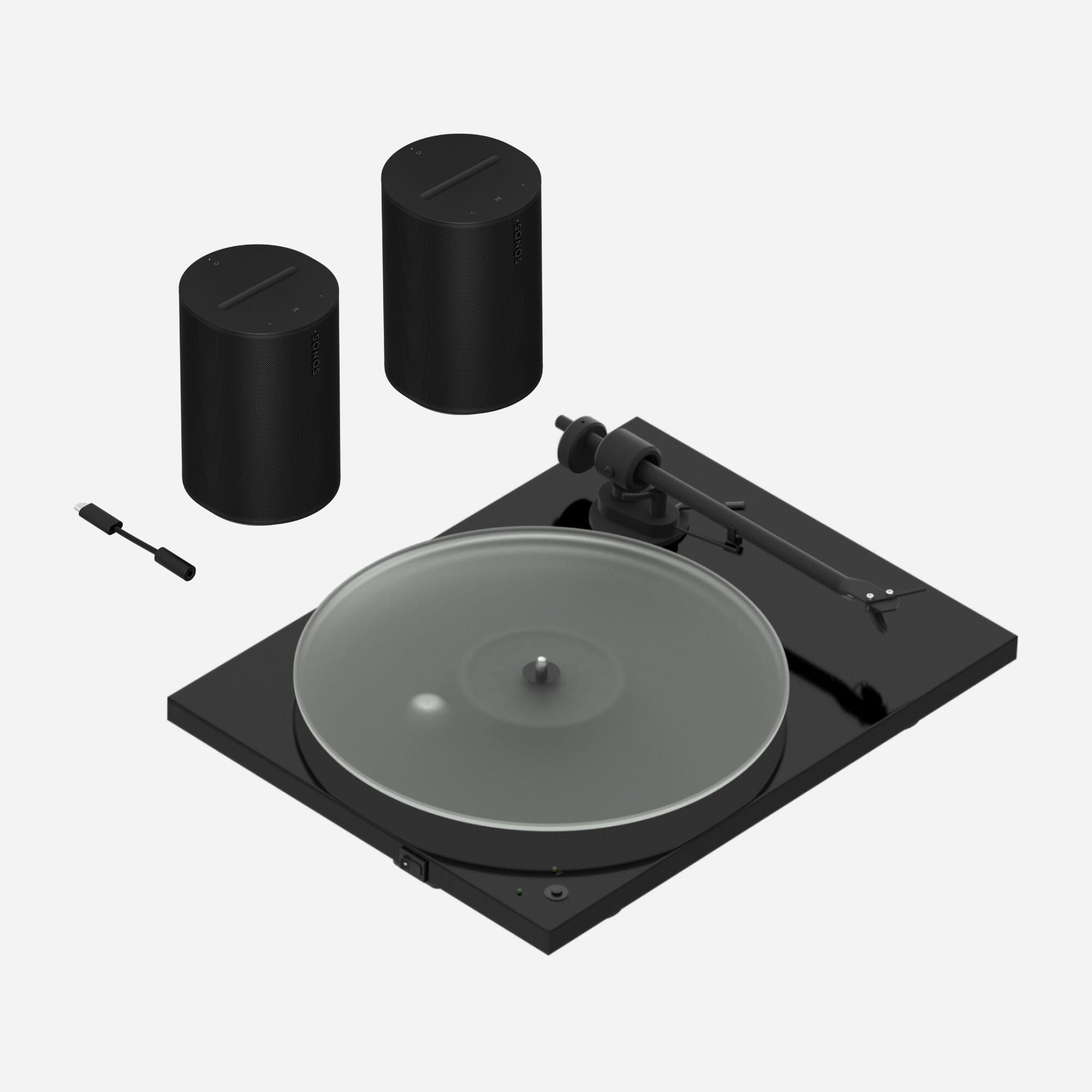 2x Sonos ERA 100 + Pro-Ject T1 Phono SB + Sonos ERA Line-In Adapter