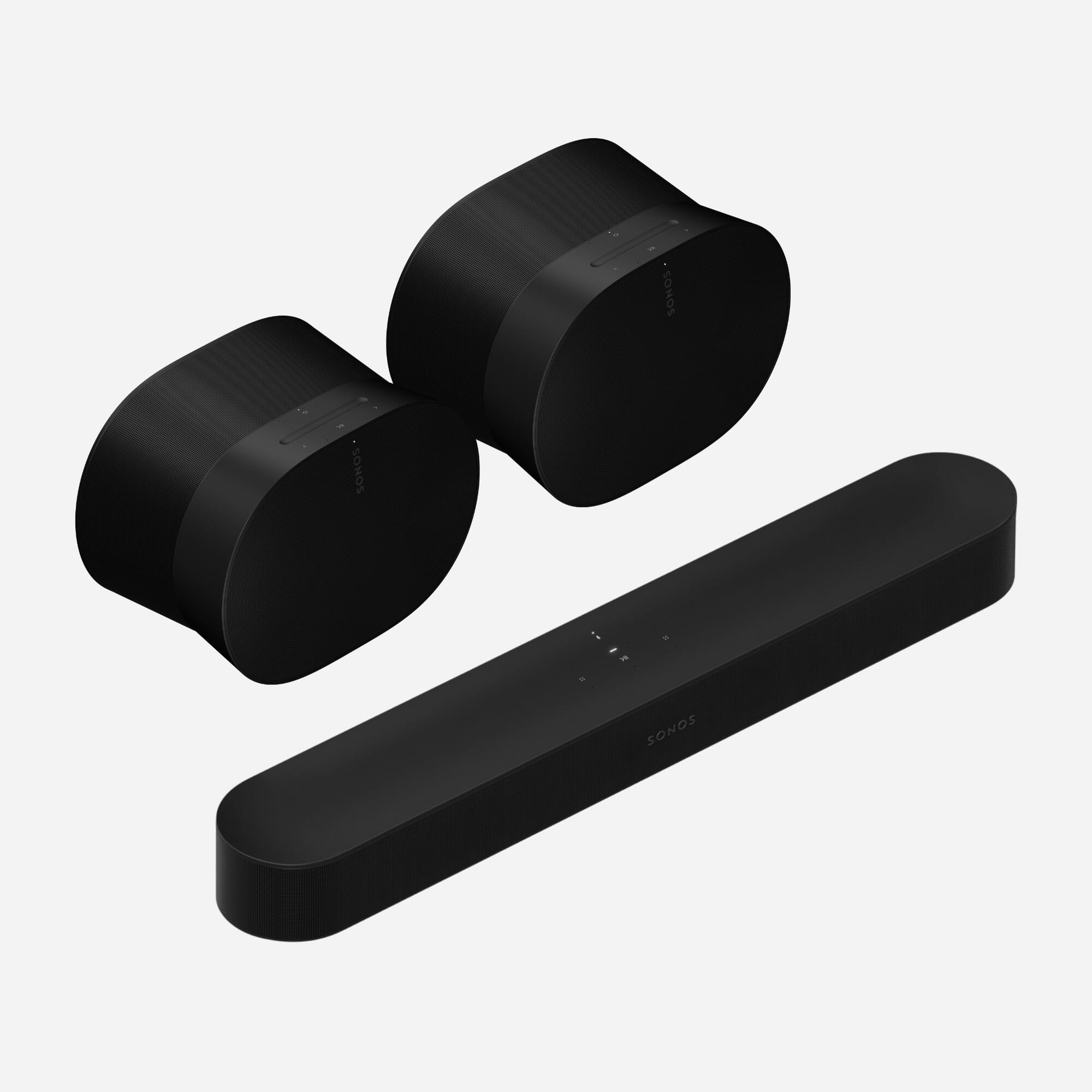 Sonos Beam + 2 x Sonos ERA 300 (Black)