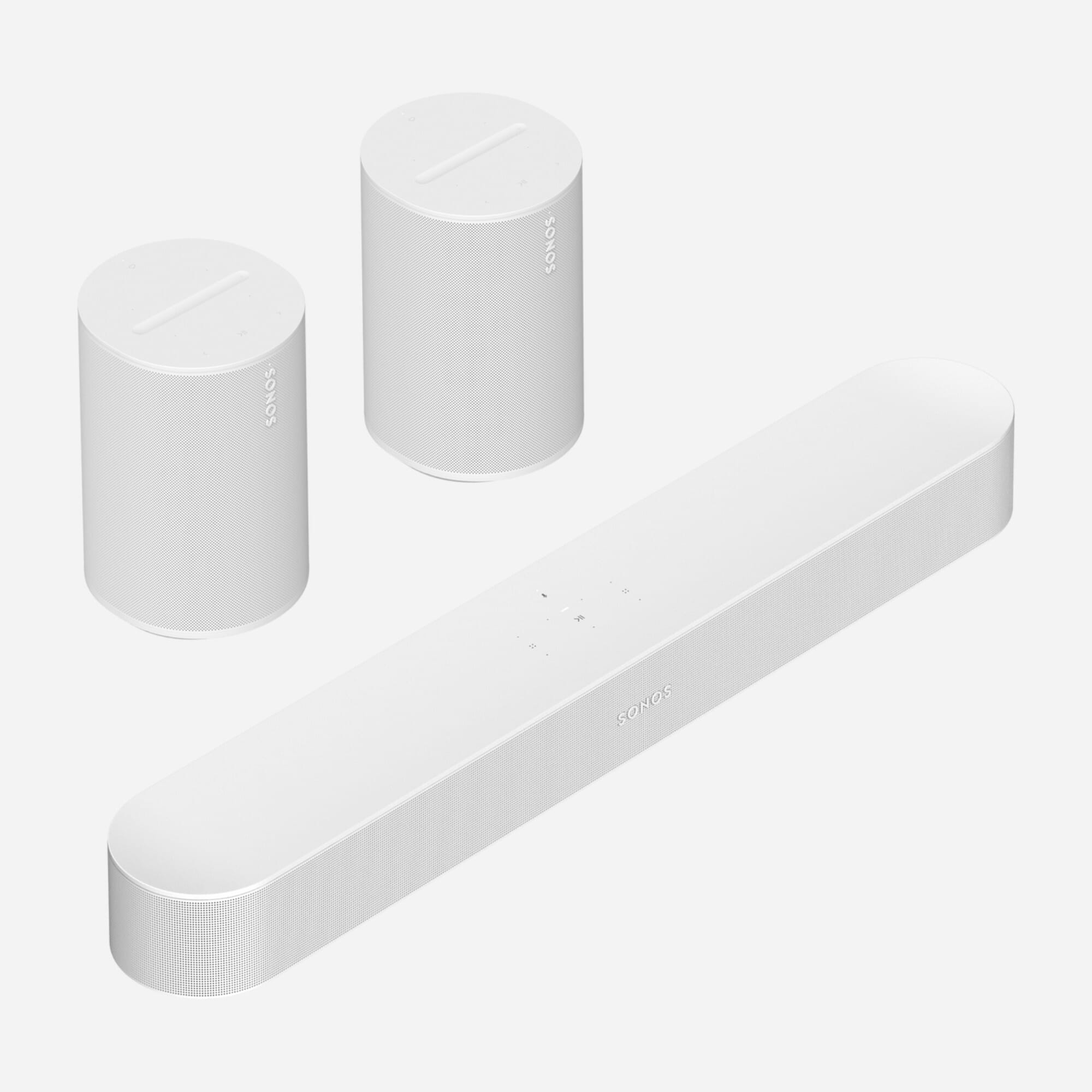 Sonos Beam + 2 x Sonos ERA 100 (White)